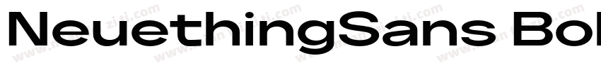NeuethingSans BoldUltraExpanded字体转换